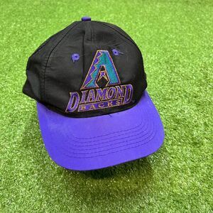 Vintage Logo 7 Arizona Diamondbacks Hat Black MLB 98 Inaugural Season Hat